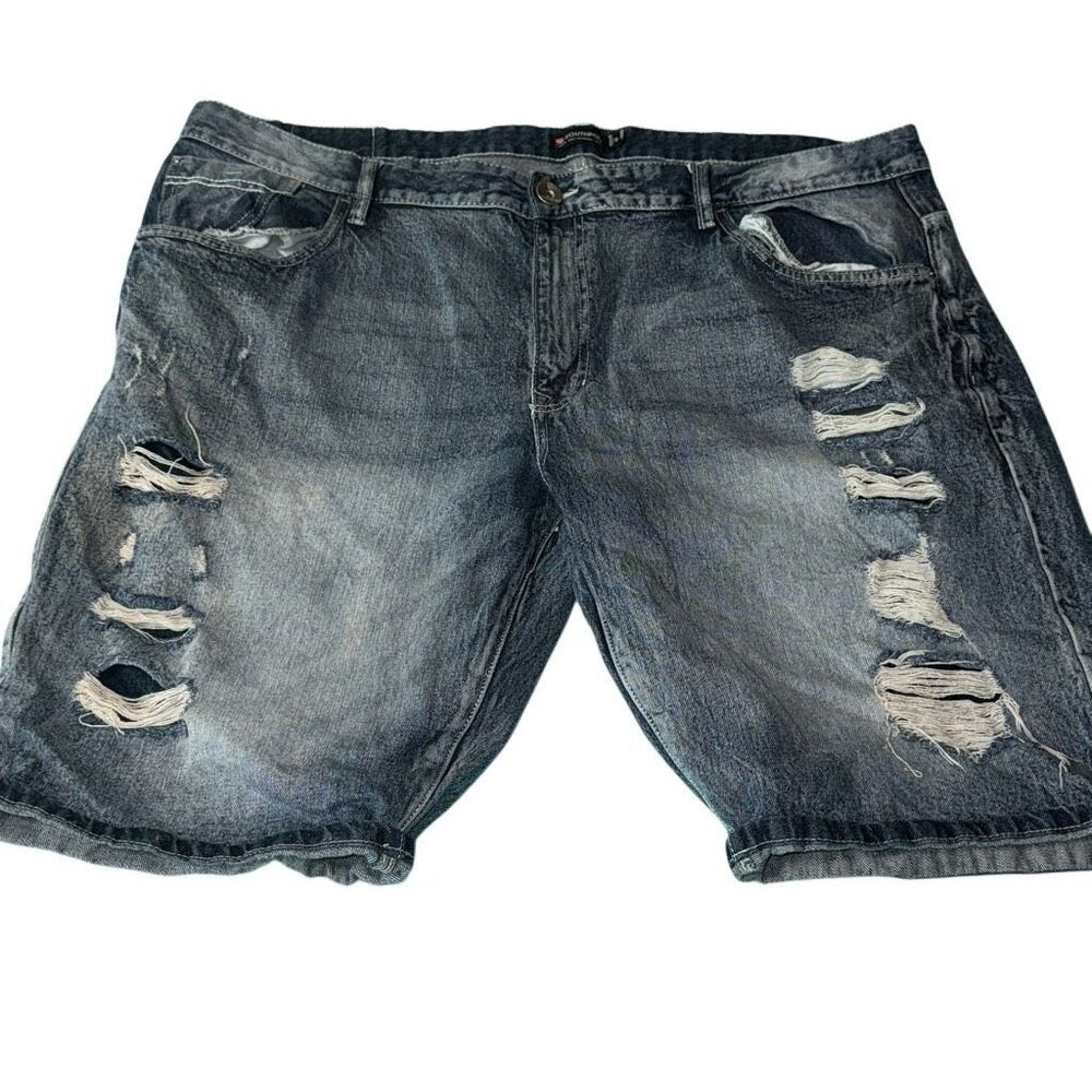 Southpole men’s sz 46 baggy distressed y2k denim jorts street urban rock and hip